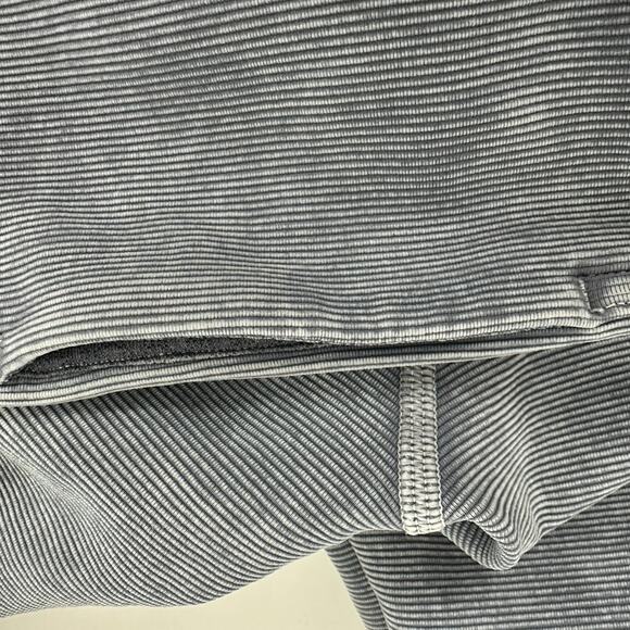 Lululemon Womens Wunder Under High Rise Snow Washed Grey Ribbed Ankle Leggings - Picture 8 of 8
